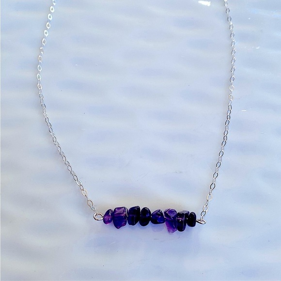 Sterling Silver and Amethyst Necklace
18” inches - Picture 3 of 6